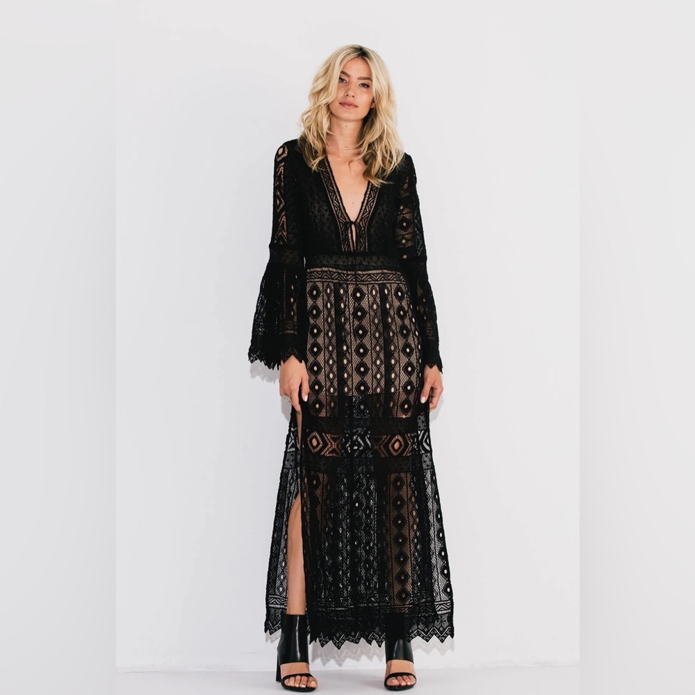 Jens Pirate Booty Chaouen Maxi Dress Black